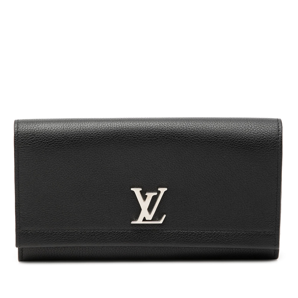 Leather Lockme II Long Wallet