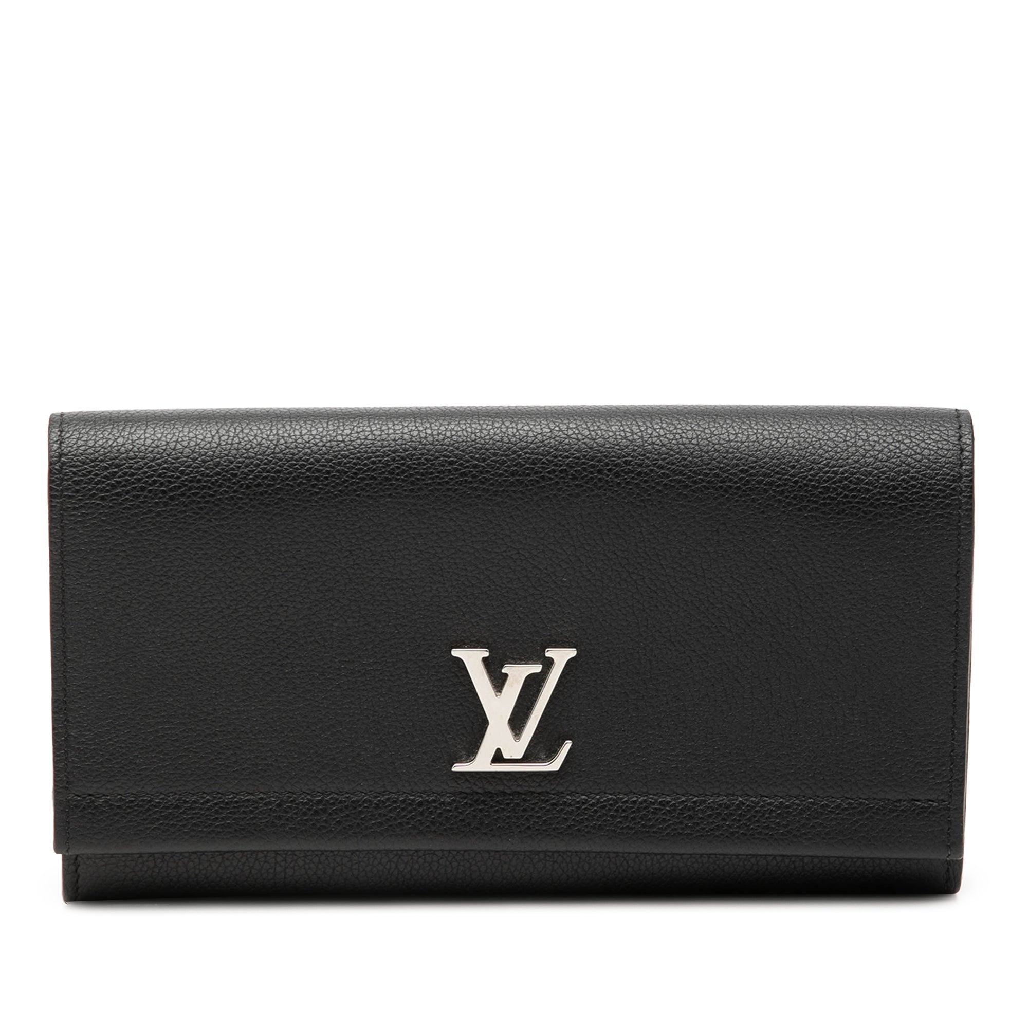 Leather Lockme II Long Wallet