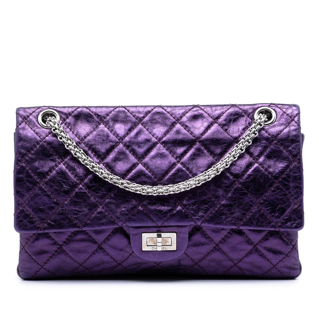 Quilted Metallic Calfskin Reissue 2.55 Double Flap 226