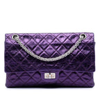 Quilted Metallic Calfskin Reissue 2.55 Double Flap 226