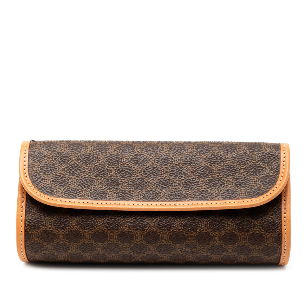 Macadam Coated Canvas Clutch