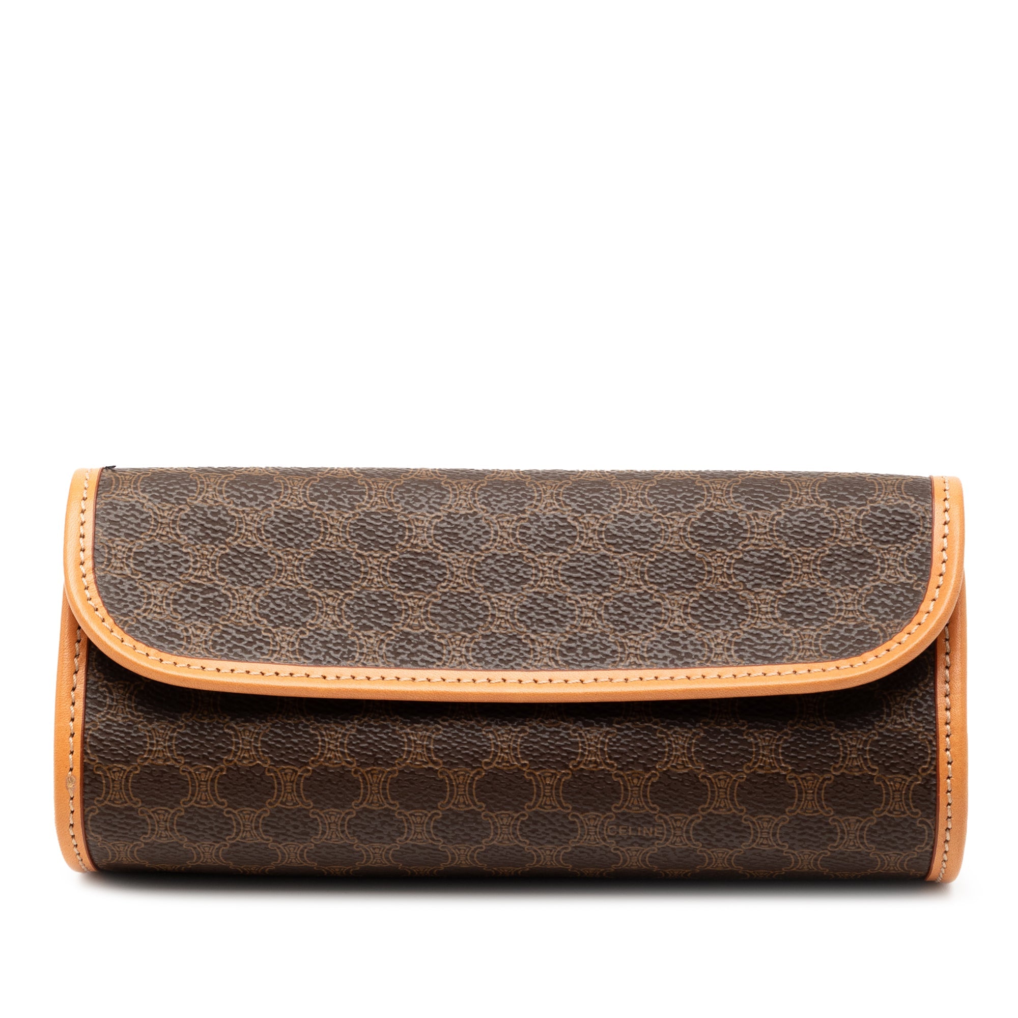 Macadam Coated Canvas Clutch