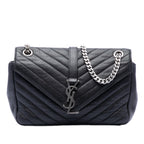 Medium Chevron Sheepskin Monogram College Punk Shoulder Bag
