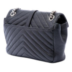 Medium Chevron Sheepskin Monogram College Punk Shoulder Bag