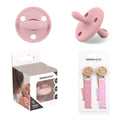Pack 2 Chupeteros + 1 Chupete DIAMOND By Nenina & Co Rosa Pálido
