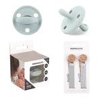 Pack 2 Chupeteros + 1 Chupete DIAMOND By Nenina & Co Gris
