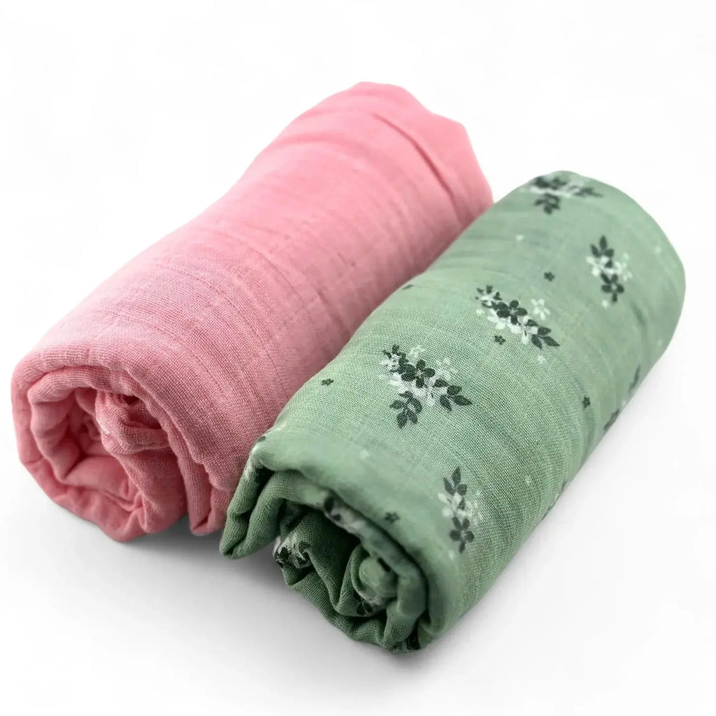 Pack 2 Muselinas Cotton + Bambi Rosa 70% Bamboo +30 % Algodón Nenina & Co