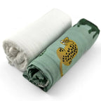 Pack 2 Muselinas Cotton + Bambi Rosa 70% Bamboo +30 % Algodón Nenina & Co