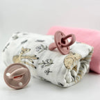 Pack 2 Muselinas Cotton + Bambi Rosa 70% Bamboo +30 % Algodón Nenina & Co