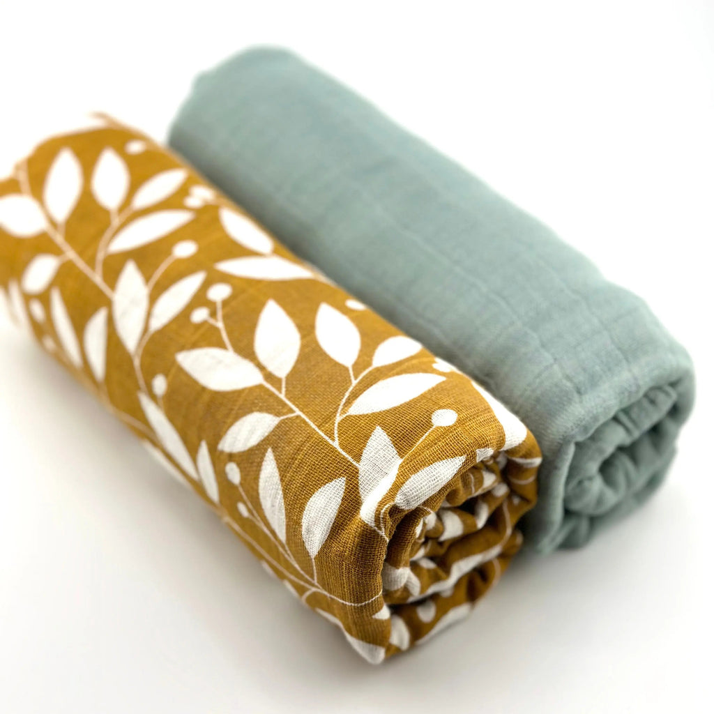 Pack 2 Muselinas Gris + Organic 70% Bamboo +30 % Algodón Nenina & Co