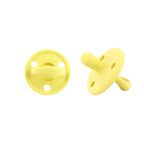 Kit Nenina & Co – Amarillo | 2 Chupeteros Algodón Orgánico + 1 Chupete Clásico de Silicona