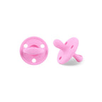 Kit Nenina & Co – Rosa chicle | 2 Chupeteros Algodón Orgánico + 1 Chupete Clásico de Silicona