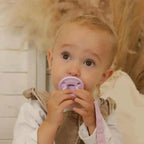 Pack 2 chupetes + Pack 2 chupeteros Lila DIAMOND By Nenina & Co