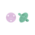 Pack 2 chupetes + Pack 2 chupeteros Lila y Mint DIAMOND By Nenina & Co