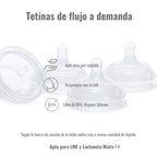 Kit de Biberón y Chupete Clásico con Chupeteros de Algodón para Bebé Recién Nacido | Nenina & Co
