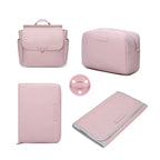 Pack Nacimiento Bolso + Cambiador +Portadocumentos + Neceser + Chupete Diamond Eco piel MIREM By Nenina & Co