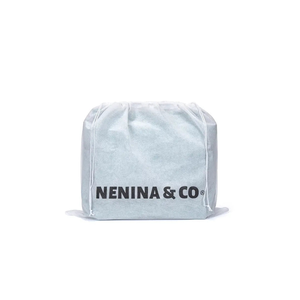 Pack Nacimiento Bebé: Portadocumentos + Neceser de Eco Piel MIREM Dusty Blue | Nenina & Co