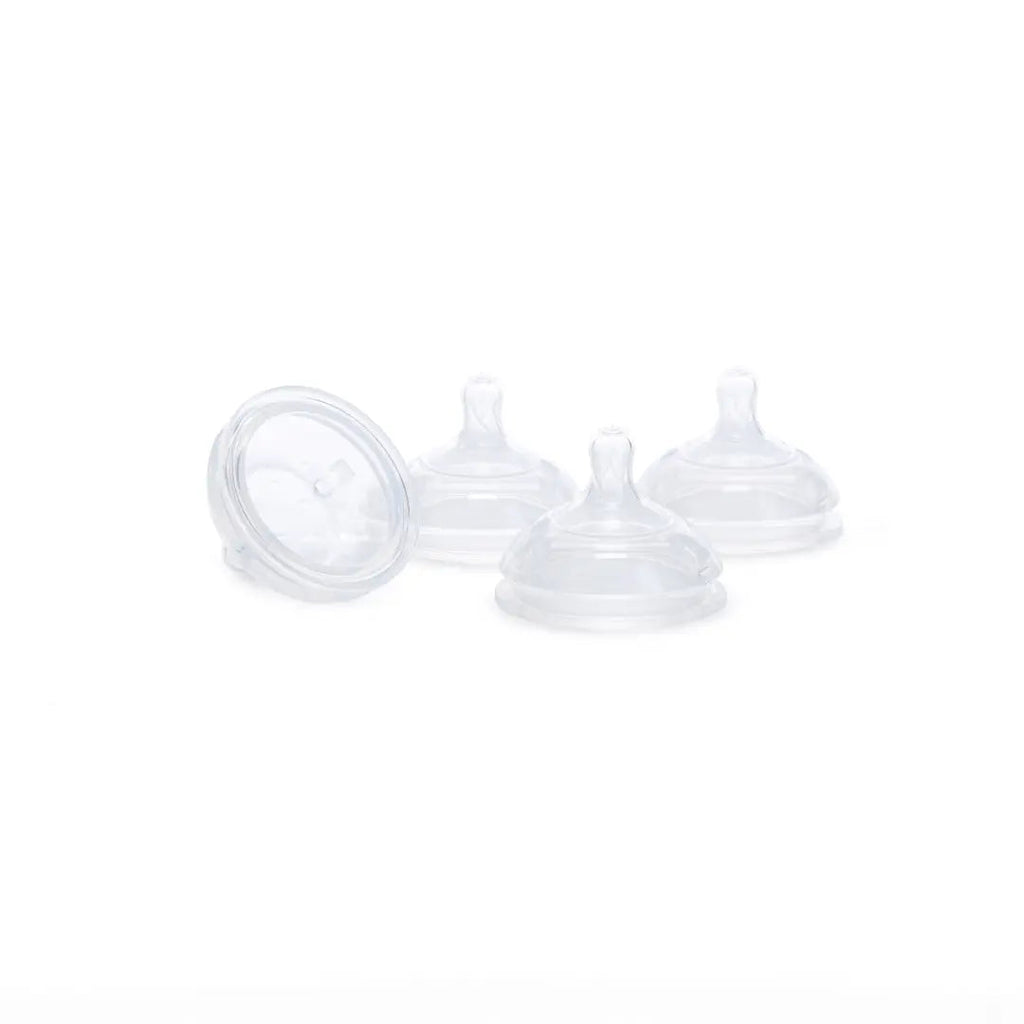 Pack 1 BIBERON Rosa + REPUESTO x 4 TETINAS de silicona  Nenina & Co