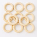Pack 10 Aros de Madera Natural Ø50 mm | Macramé