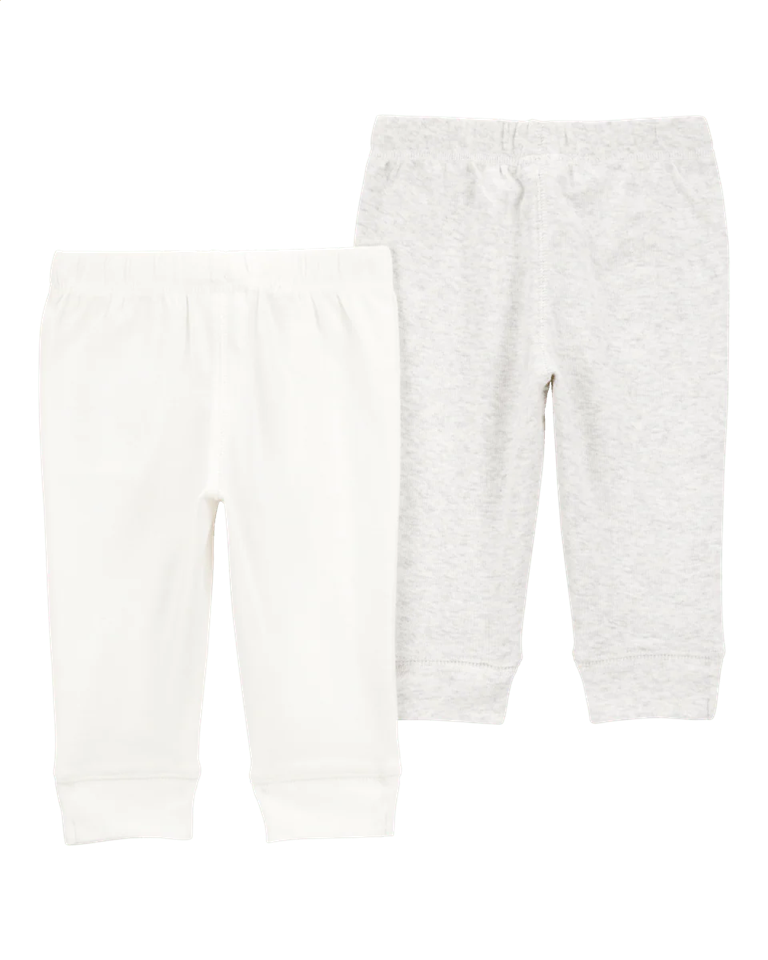 Pack dos pantalones algodón gris