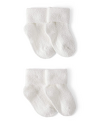 Pack cuatro pares calcetines chenilla blancas
