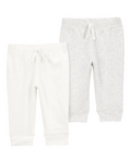 Pack dos pantalones algodón gris