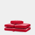 Space-Saving Compression Packing Cube Set - Pink/Red Stripe
