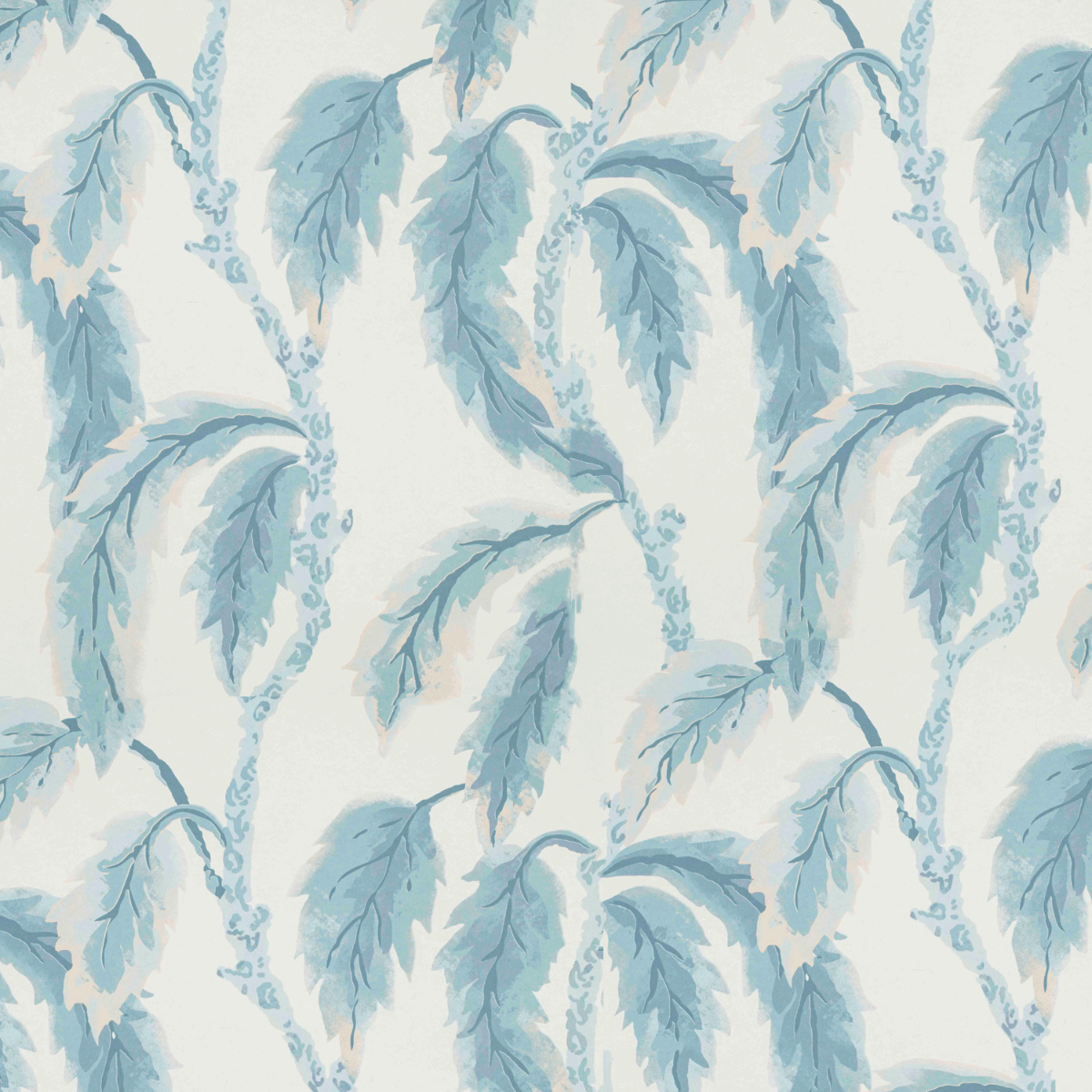 Palm Grove Wallpaper Blue By Sister Parish Design