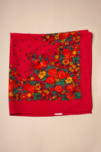 Pañuelo portugués flores rosa
