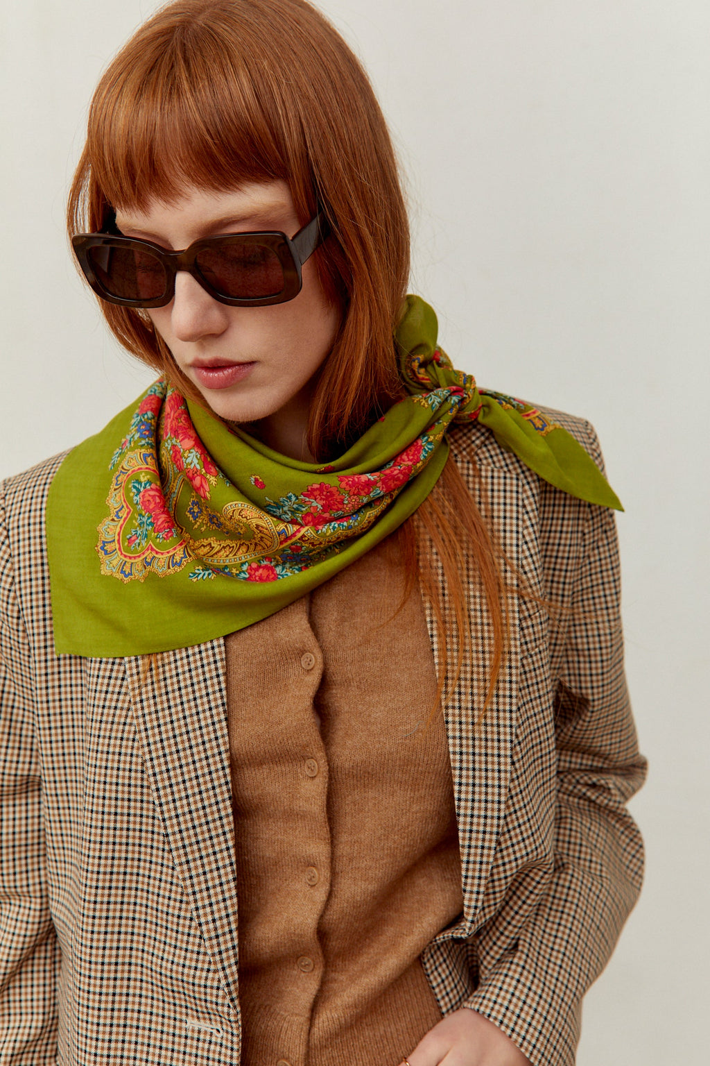 Pañuelo portugués cadena verde oliva