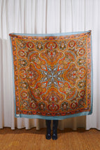 Pañuelo Pisto o Cien Colores lana azul