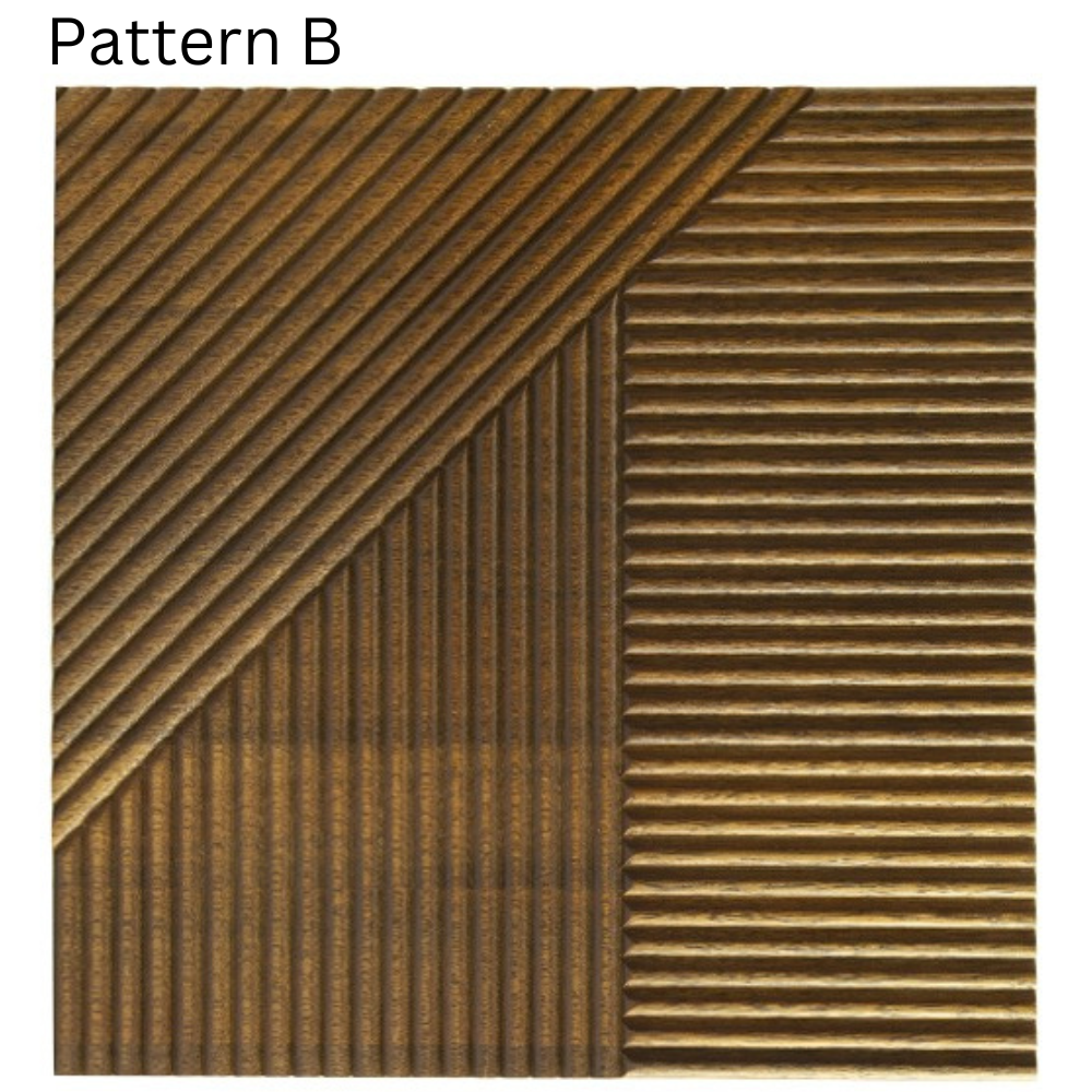 ArtZ® Bali Wood Wall Panel - Dark Wood / B - Set of 2 Panels (7.72 sq. ft.)