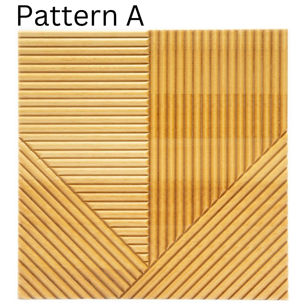 ArtZ® Bali Wood Wall Panel - Light Wood / A - Set of 2 Panels (7.72 sq. ft.)