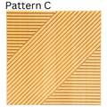 ArtZ® Bali Wood Wall Panel - Light Wood / C - Set of 2 Panels (7.72 sq. ft.)