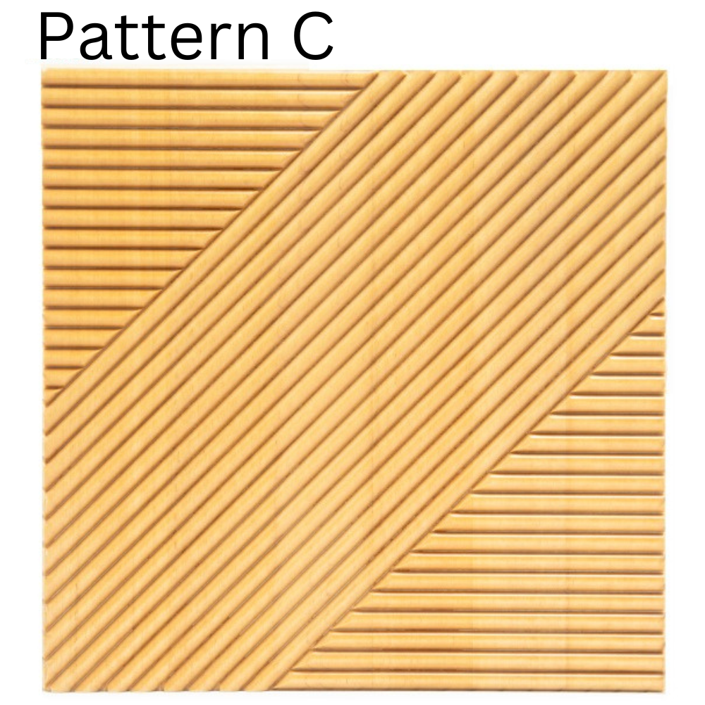 ArtZ® Bali Wood Wall Panel - Light Wood / C - Set of 2 Panels (7.72 sq. ft.)