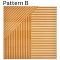 ArtZ® Bali Wood Wall Panel - Light Wood / B - Set of 2 Panels (7.72 sq. ft.)