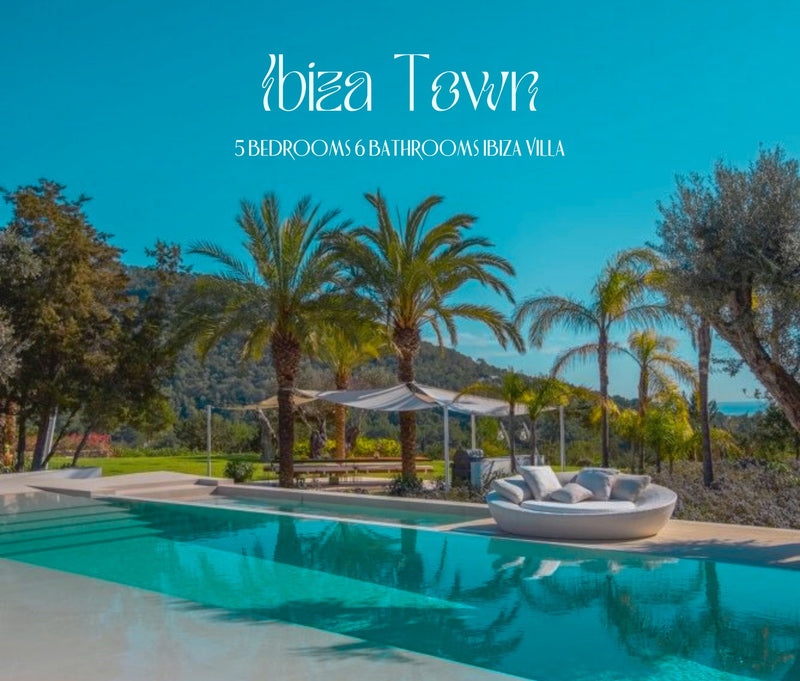 Peaceful Ibiza Villa with Artistic Interiors, Beautiful Outdoor and Incredible Views near Ibiza Town