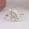 Pear Lab Diamond Button Back Ring