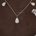 Pear Lab Grown Diamond Station Style Necklace
