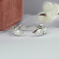 Pear Lab Diamond Open Cuff Wedding Band