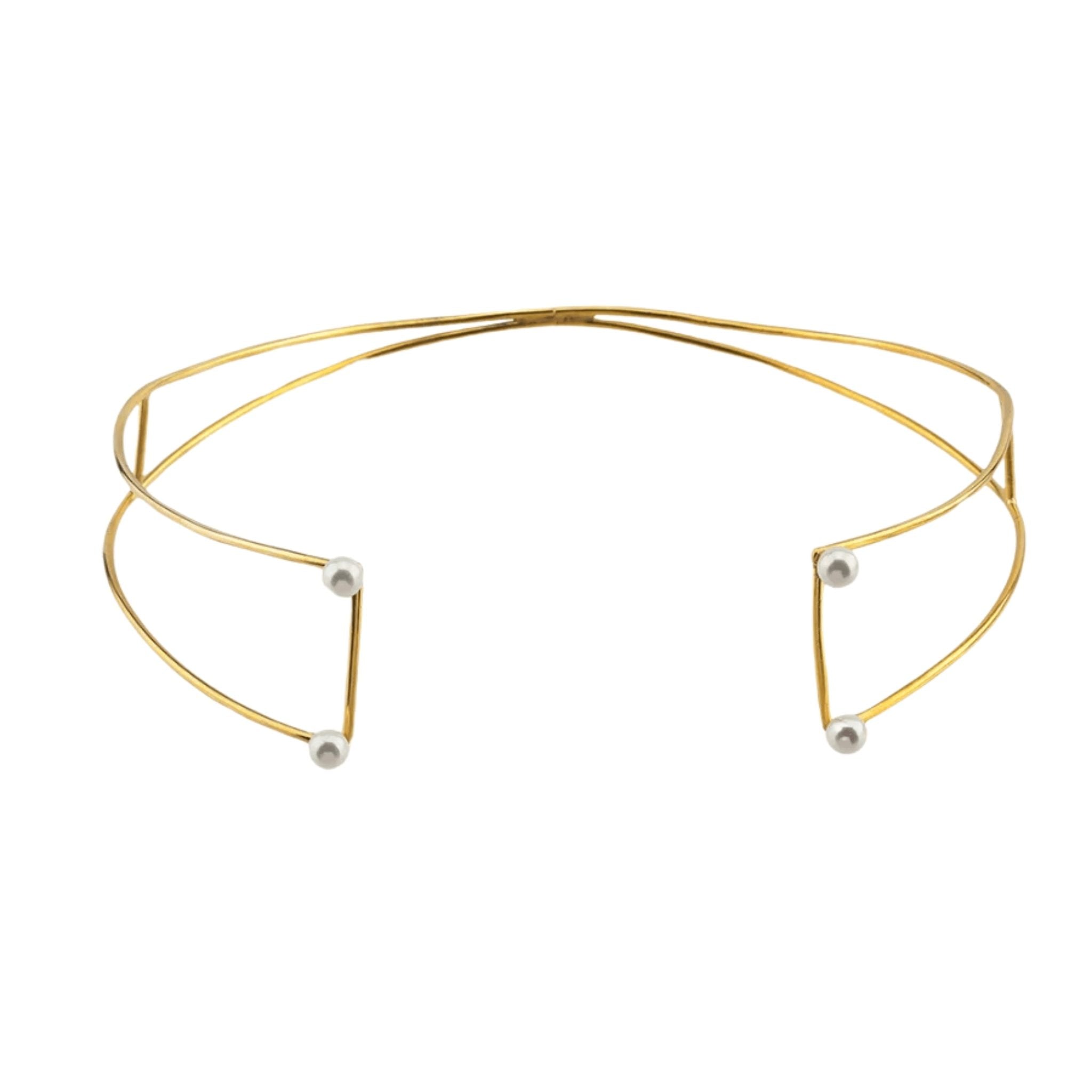 Pearl Choker | Gold