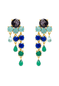 Pendientes Adoration Azul eléctrico y Verde