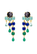 Pendientes Adoration Azul eléctrico y Verde