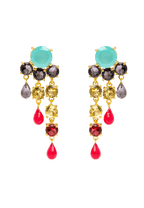 Pendientes Adoration Rosa y Morado