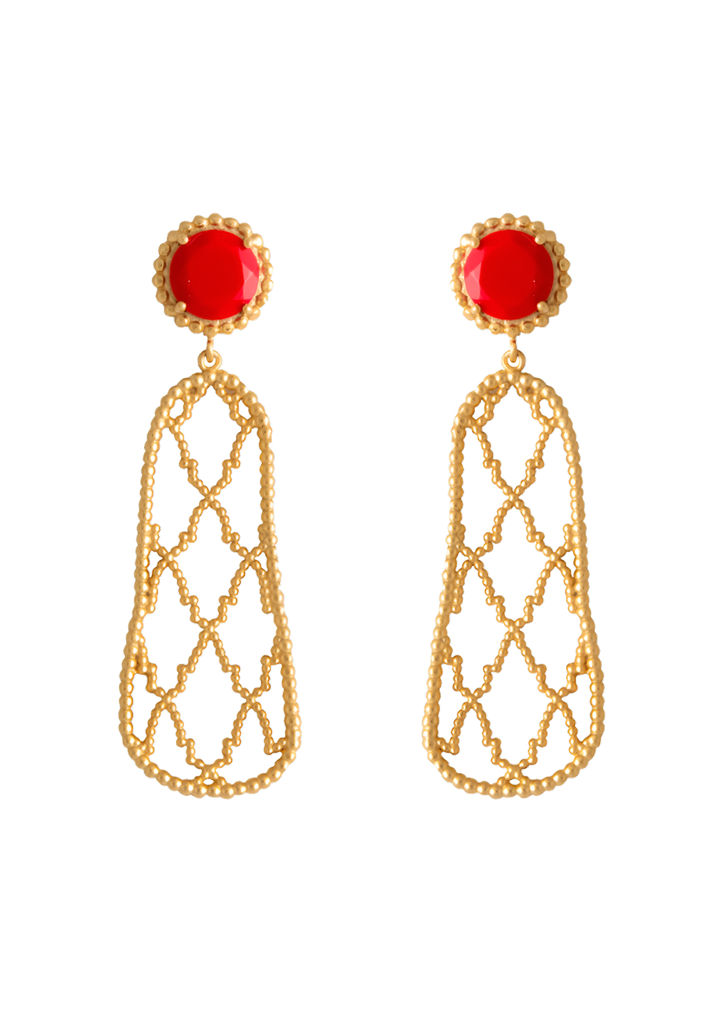 Pendientes Alhambra Rojo
