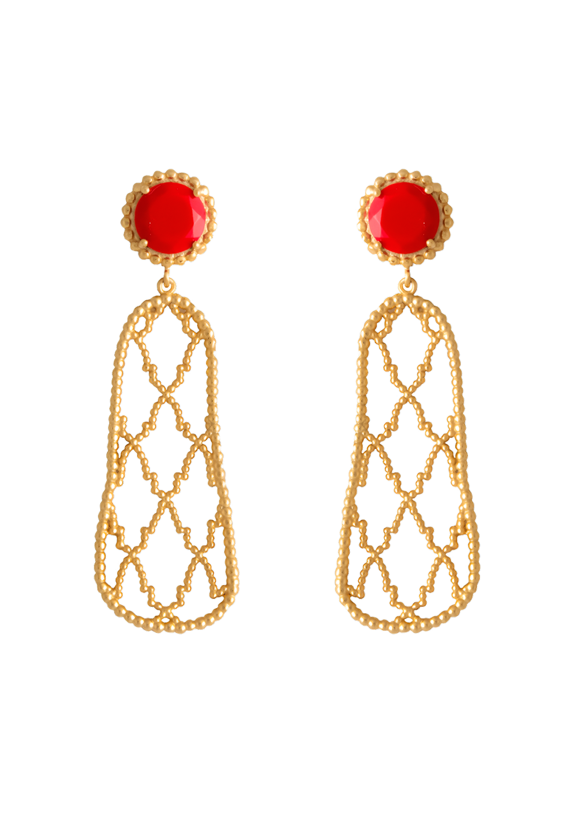 Pendientes Alhambra Rojo