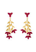 Pendientes Blume Burdeos