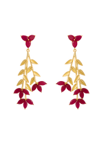 Pendientes Blume Burdeos