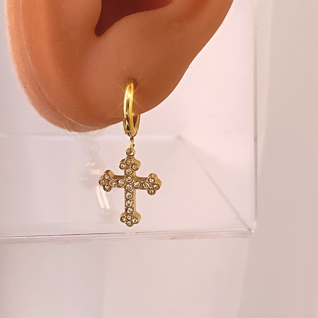 Pendientes Cruz Cova CZ