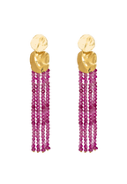 Pendientes Liliana Fucsias